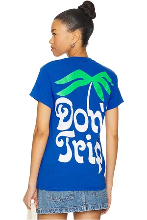 Free & Easy Camiseta shady en color azul talla L en - Blue. Talla L (también en M, S, XL/1X).