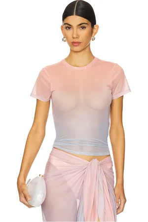 GOOD AMERICAN Camiseta tirantes baby en color rosado talla L en - Pink. Talla L (también en M, S, XS).