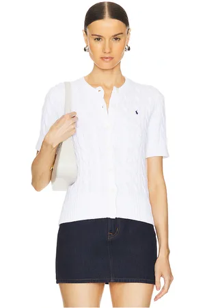 Ralph Lauren Cárdigan de manga corta en color talla L en - White. Talla L (también en M, S, XL, XS).