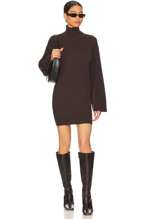LPA Vestido fallon en color chocolate talla M en - Chocolate. Talla M (también en XXS).