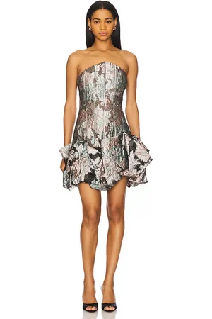 ELLIATT Minivestido dahlia en color charcoal talla L en - Charcoal. Talla L (también en M, S, XL, XS).