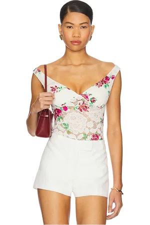 AFRM Body alexis en color blanco talla 1X en - White. Talla 1X (también en 2X, 3X, L, M, S, XL, XS, XXL).
