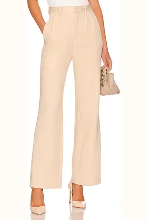 MONROW Pantalón bonded thermal en color crema talla L en - Cream. Talla L (también en M).