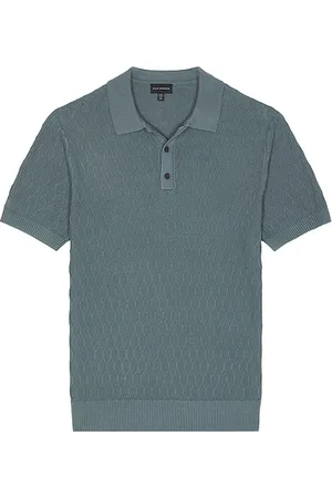 CLUB MONACO Polo diamond en color roca talla L en - Slate. Talla L (también en M, S, XL/1X).