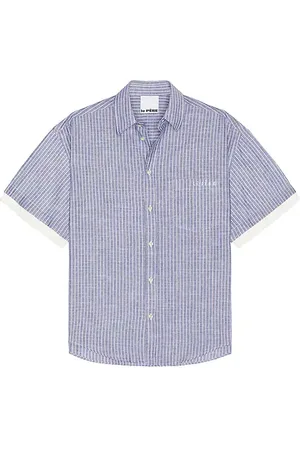 Le PÈRE Camisa le pre double short sleeve en color azul talla L en - Blue. Talla L (también en M).