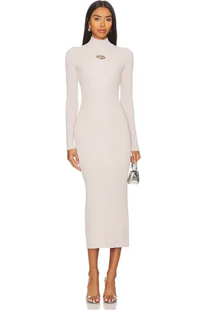 Diesel Maxivestido m-zary-b en color talla S en - Cream. Talla S (también en XS).