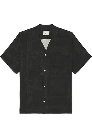 Bather Camisa campestre tonal bandana en color talla L en - Black. Talla L (también en M, S, XL/1X).