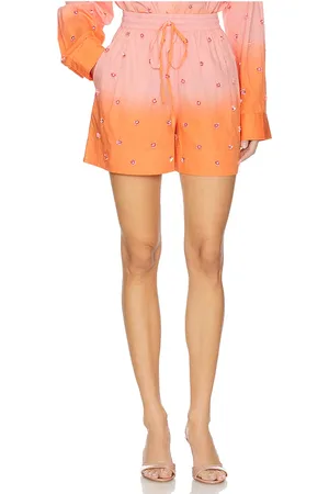 Essentiel Antwerp Short con bordados haustral en color rose,orange talla 32 en - Rose,Orange. Talla 32 (también en 34, 36, 4