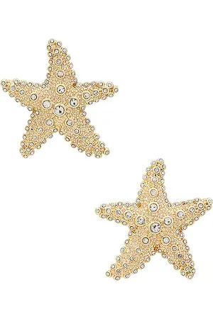 Baublebar Pendientes largos textured seashell en color oro metálico talla all en - Metallic Gold. Talla all.