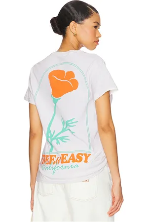 Free & Easy Camiseta superbloom en color blanco talla L en - White. Talla L (también en M, S, XL/1X).