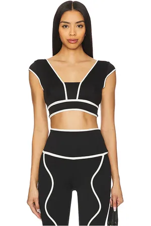 PORT DE BRAS Sienna rib top en color talla L en - Black. Talla L (también en M, S, XL, XS).