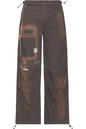JUNGLES Pantalones con cremallera repaired en color charcoal talla L en - Charcoal. Talla L (también en M).