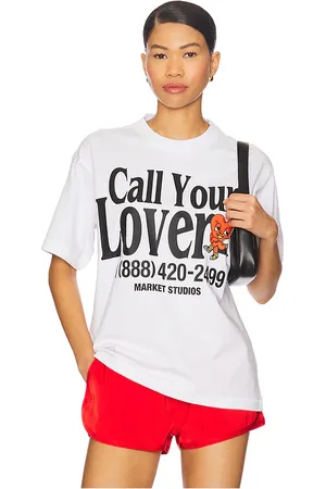 MARKET Camiseta call en color talla L en - White. Talla L (también en M, S).