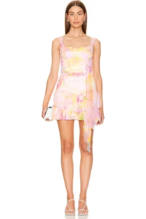 Amanda Uprichard Romper kendra en color rosado talla L en - Pink. Talla L (también en M).