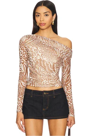 AFRM Barry top en color marrón talla 1X en - Brown. Talla 1X (también en 2X, L, M, S, XL, XS, XXL, XXS).