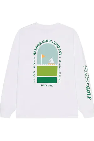 Malbon Golf Manga larga marina en color talla L en - White. Talla L (también en M, S, XL/1X).