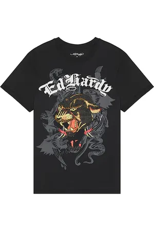 ED HARDY Camiseta panther head en color talla L en - Black. Talla L (también en M, S, XL/1X).