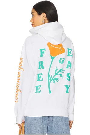 Free & Easy Sudadera poppy en color talla L en - White. Talla L (también en M, S, XL/1X).