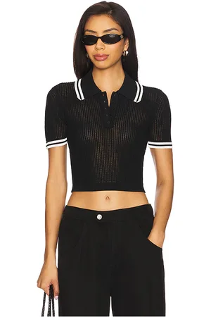 Lovers And Friends Orsola short sleeve polo en color talla L en - Black. Talla L (también en M, S, XL, XS).