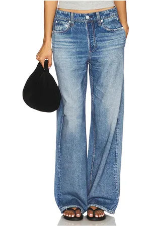 RAG&BONE Pantalón pierna ancha miramar en color azul talla L en - Blue. Talla L (también en M, S, XS).