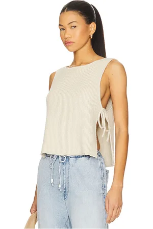 Free People Top jersey lizzie en color beige talla L en - Beige. Talla L (también en M, S, XL, XS).