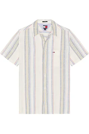 Tommy Hilfiger Camisa slub en color blanco talla L en - White. Talla L (también en M, S, XL/1X).