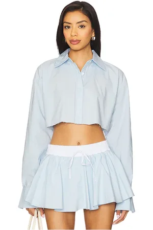 Lovers And Friends Palmer cropped top en color talla L en - Baby Blue. Talla L (también en M, S, XL, XS).