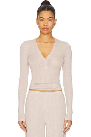 NEGATIVE UNDERWEAR Top manga larga whipped en color beige talla L en - Beige. Talla L (también en M, S, XL/1X, XS).