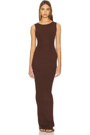 AEXAE Maxivestido knit tank en color talla L en - Brown. Talla L (también en M).