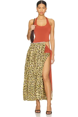 SIEDRES Vestido youstina en color burnt orange talla L en - Burnt Orange. Talla L (también en M, S, XS, XXS).