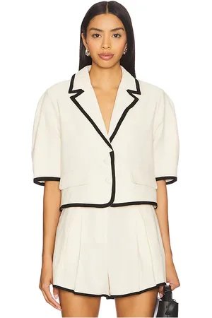 Steve Madden Fable blazer en color crema talla L en - Cream. Talla L (también en M, S, XL, XS).