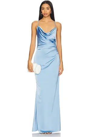 Katie May Vestido largo ryder en color bebe azul talla L en - Baby Blue. Talla L (también en M, S, XL, XS).
