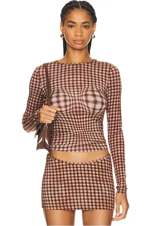 Miaou Camiseta long sleeve en color marrón talla L en - Brown. Talla L (también en M, S, XL, XS).