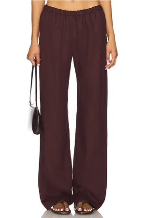 ENZA COSTA Pantalones everywhere en color vino talla 0 en - Wine. Talla 0 (también en 1, 2).