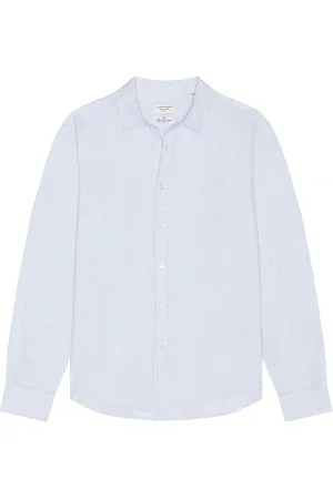 CLUB MONACO Camisa de manga larga slim italian en color bebe azul talla L en - Baby Blue. Talla L (también en M).