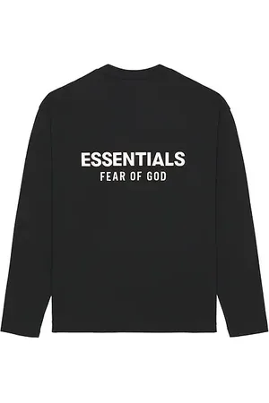 FEAR OF GOD Camiseta manga larga classic en color negro talla L en - Black. Talla L (también en M, S