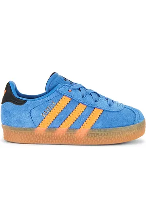 adidas Zapatilla deportiva gazelle en color azul talla 10 en Focus Blue Solar Orange & Core Black - Blue. Talla 10 (tambi