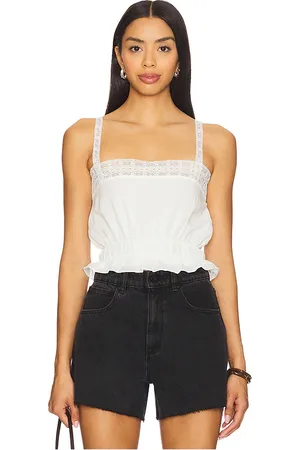 FAITHFULL THE BRAND Camille top en color talla L en - White. Talla L (también en M, S, XL, XS).
