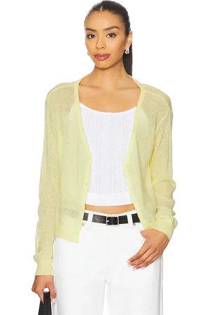 American Vintage Cárdigan dummy en color amarillo limon talla L en - Lemon. Talla L (también en M, S).