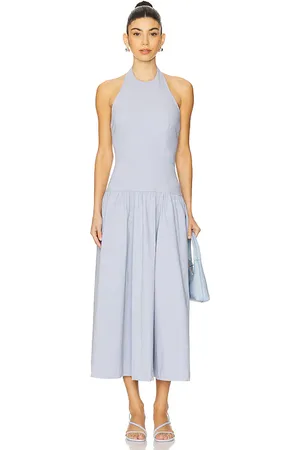 WeWoreWhat Vestido midi en color roca talla L en - Slate. Talla L (también en M, S, XL, XS, XXS).