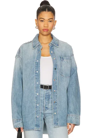 GRLFRND Chaqueta donna en color azul talla M/L en - Blue. Talla M/L (también en XS/S).