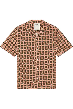 Oas Camisa lumo en color rubor talla L en - Blush. Talla L (también en M, S, XL/1X).