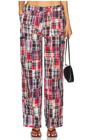 DANIELLE GUIZIO Pantalón pierna ancha adrian en color rojo talla M en - Red. Talla M (también en S, XS, XXS).