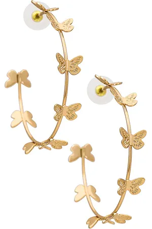 petit moments Pendientes halley en color oro metálico talla all en - Metallic Gold. Talla all.