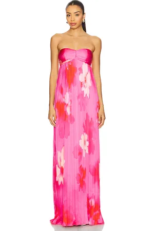 Lovers And Friends Vestido largo gia en color coral talla M en - Coral. Talla M (también en S, XS).