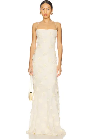 Nookie Vestido largo rosalie en color crema talla M en - Cream. Talla M (también en XL).