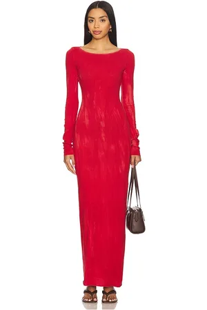 Cotton Citizen Maxivestido marbella en color rojo talla L en - Red. Talla L (también en M, S, XS).