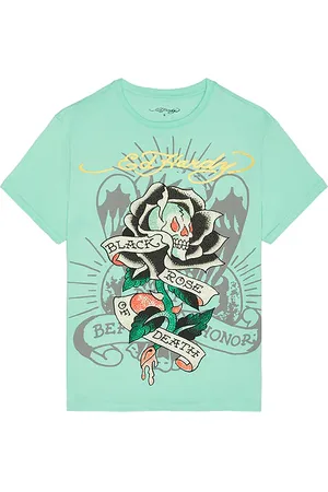 ED HARDY Camiseta black rose en color talla L en - Mint. Talla L (también en M, S, XL/1X).