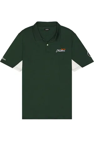 Malbon Golf X revolve par-tee polo en color verde talla L en - Green. Talla L (también en M, S, XL/1X).