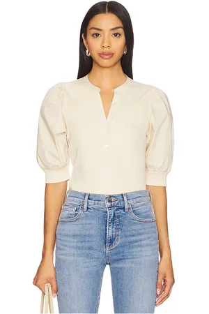 VERONICA BEARD Coralee top en color ivory talla M en - Ivory. Talla M (también en S, XL, XS).